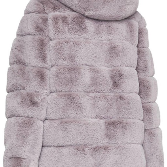 BCBG Felicia Faux Fur Hooded Coat - Picture 6 of 7